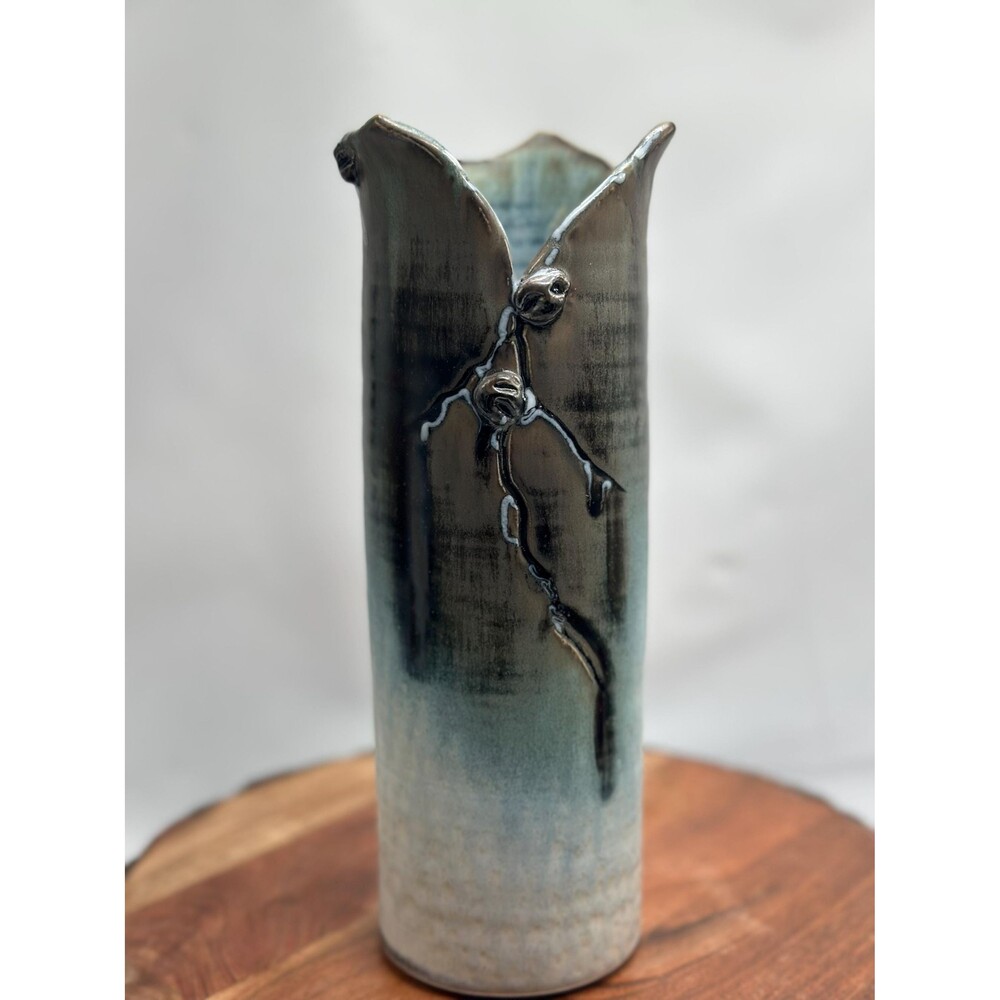 Australian Art Pottery Vase By Kerrie Docker Stamped By Artisan